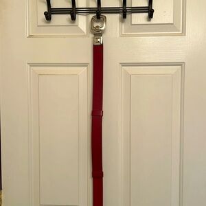 Chico’s red leather belt, size ml